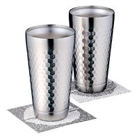 山勝 美濃陶苑 2層タンブラーペア350ml(コースター付) CTHM-05-KI 1個（直送品）