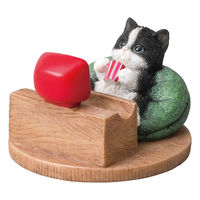 紅石 スマホスタンド(ハチワレ) QY-242BKW 1個（直送品）