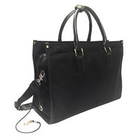 三実通商 渉外鞄 防犯 ブザー付 ビジネスバッグ 撥水 防水 A4 タブレット K-4324B 1個（直送品）