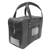 三実通商 MJ錠帆布メール用鞄 MJ錠付 紙幣約10束収納可 セキュリティ MJ-22-kuro 1個（直送品）