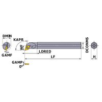 三菱マテリアル 内径加工 小物部品加工用ボーリングバー S_SDQC_C_S S25-20SDQCL11-150-C 1個（直送品）