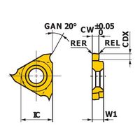 三菱マテリアル スモールツール用インサート GTCTーU GTCT25030V5L-U:MT2015 1セット(5個)（直送品）