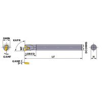 三菱マテリアル 小物部品加工用ボーリングバー H_STUP H10-08STUPL08-080 1個（直送品）