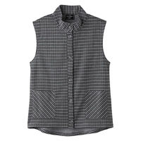 ケアファッション 斜め釦ホールベスト グレー系 M W0182065011 1着（直送品）