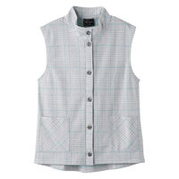 ケアファッション 斜め釦ホールベスト ミント系 M W0182065021 1着（直送品）