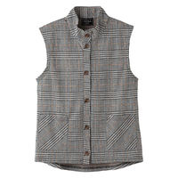 ケアファッション 斜め釦ホールベスト ベージュ系 L W018206502 1着（直送品）