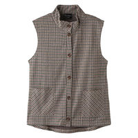 ケアファッション 斜め釦ホールベスト カラシ系 L W0182065032 1着（直送品）