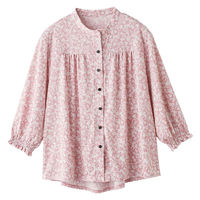 ケアファッション 隠れファスナーブラウス ピンク LL W0182066213 1着（直送品）