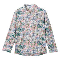 ケアファッション ロングファスナーTシャツ ピンク M~L W0182089211 1着（直送品）