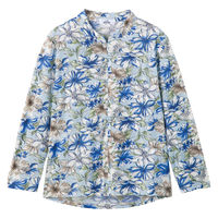 ケアファッション ロングファスナーTシャツ ブルー LL W018208923 1着（直送品）