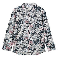 ケアファッション ロングファスナーTシャツ ブラック LL W0182089223 1着（直送品）