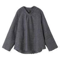 ケアファッション 後ろ長めTシャツ チャコール L W0182132822 1着（直送品）