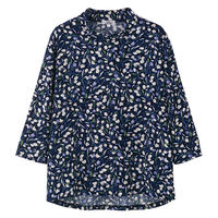 ケアファッション 7分袖後ろ長めTシャツ コン 3L W0182167425 1着（直送品）