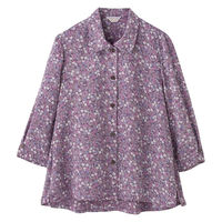 ケアファッション 7分袖ワンタッチテープブラウス ローズ L W0182175822 1着（直送品）