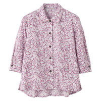 ケアファッション 7分袖ワンタッチテープブラウス ピンク L W0182176212 1着（直送品）