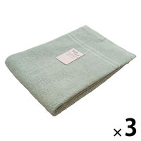 大判バスタオル ウォークボーダー グリーン（緑） LP507604 1セット（1枚×3） 大判 タオルケット 無地 林