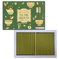 丸叶むらた お線香 TEA TIME GREEN ハーフ寸平箱 GT-08 1箱（直送品）