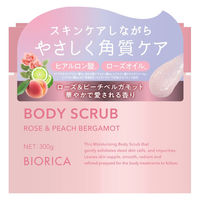 ビオリカ ボディスクラブ（ヒアルロン酸配合） ローズ＆ピーチベルガモットの香り 300g ドウシシャ
