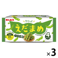 スナック菓子 おつまみ 小袋 お配り菓子 カリッとえだまめ 18g×4袋入　　 1セット（1個×3）