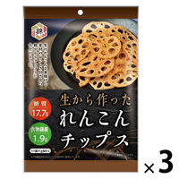 食べきりサイズ おつまみ おやつ れんこんチップス 1セット（1個×3）