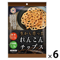 食べきりサイズ おつまみ おやつ れんこんチップス 1セット（1個×6）