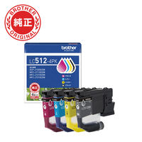 ブラザー（brother） 純正インクカートリッジ LC512-4PK 1パック（4色入）