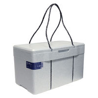 石山 発泡クーラーボックスTi-200PS グレー 4546516001538 1セット(1ケース(4個入)×4)（直送品）