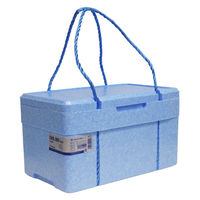石山 発泡クーラーボックスTi-100PS ダークブルー 4546516001507 1セット(1ケース(14個入)×14)（直送品）