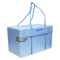 石山 発泡クーラーボックスTi-200PS ダークブルー 4546516001521 1セット(1ケース(4個入)×4)（直送品）