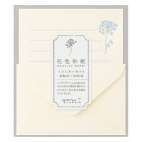 デザインフィル ミニレターセット937 花色和紙 白 86937006 1セット(1パック×3)（直送品）