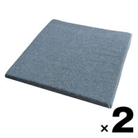 座布団 椅子 チェアパッド 低反発 車 お尻 オフィス 黒 ブラック 座面 四角 お洒落 シンプル 体圧分散（直送品）