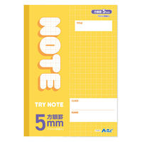 アーテック 5mm方眼ノート(B5) イエロー 32枚 74686 1セット(1冊×6)（直送品）