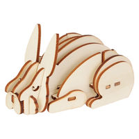 アーテック 木製3Dパズル ウサギ 58727 1セット(1個×5)（直送品）