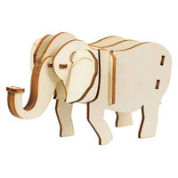 アーテック 木製3Dパズル ゾウ 58731 1セット(1個×5)（直送品）