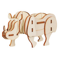 アーテック 木製3Dパズル サイ 58732 1セット(1個×5)（直送品）