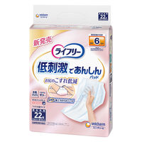 ユニ・チャーム ライフリー お肌に低刺激であんしん 尿取りパッド6回22枚 1セット（88枚入：22枚入り×4パック）