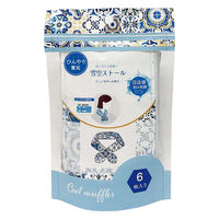 雪空ストール ピュアサボンの香り ほんやら堂 首 ネッククーラー 冷却用品 使い捨て ひんやりグッズ 1袋（6枚入）