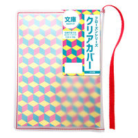 TTC フローズン クリアカバー 文庫判 クリア×レッド 608615 1個（直送品）