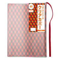 TTC フローズン クリアカバー A5 クリア×レッド 608851 1個（直送品）