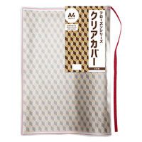 TTC フローズン クリアカバー A4 クリア×レッド 609018 1個（直送品）