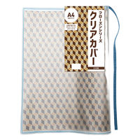 TTC フローズン クリアカバー A4 クリア×ブルー 609025 1個（直送品）