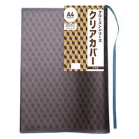 TTC フローズン クリアカバー A4 スモーク×ブルー 609063 1個（直送品）