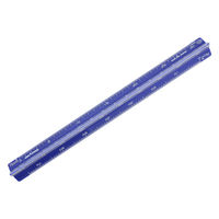 ドラパス DR カラー三角スケール 15cm 青 【製図器シリーズ】 16243 1個（直送品）