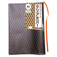 TTC フローズン クリアカバー A4 スモーク×オレンジ 609087 1個（直送品）