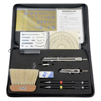 ドラパス DR オール・イン・ワン製図器 15品セット 【製図器シリーズ】 053501 1個（直送品）