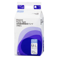 アスクル×エルモアいちばん  夜用 長時間吸収パンツ 約7回分 M-Lサイズ 1セット（96枚入：24枚入×４パック） オリジナル