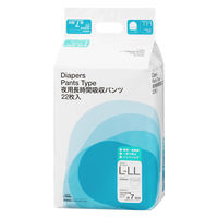 アスクル×エルモアいちばん  夜用 長時間吸収パンツ 約7回分 L-LLサイズ 1セット（88枚入：22枚入×４パック） オリジナル