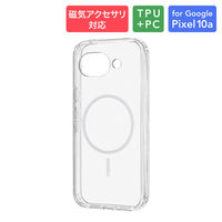 Google Pixel 10a 耐傷・耐衝撃ハイブリッドケース 「UTILO Hybrid mag」 クリア/ホワイト TPU 衝撃吸収（直送品）