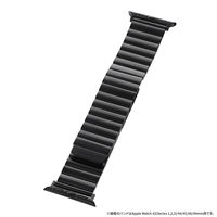 Apple Watch 38/40/41/42mm バンド 「CORVIN」 マグネットブロックメタルバンド ブラック（直送品）