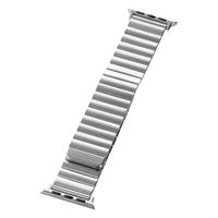 Apple Watch 42(Series 1/2/3)/44/45/46/49mm バンド マグネットブロックメタルバンド シルバー（直送品）